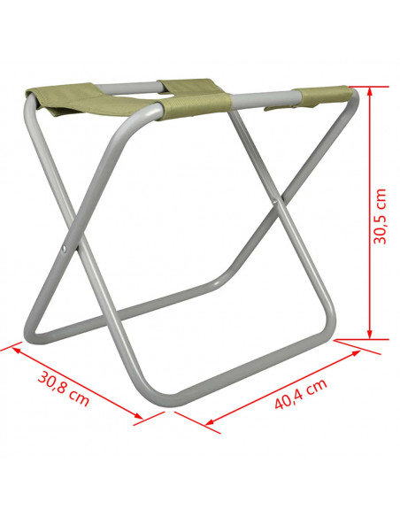 Esschert Design Sgabello e Borsa Portautensili Grigio GT85