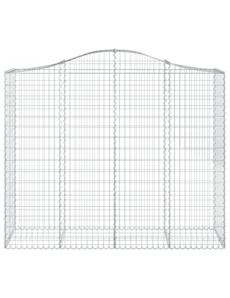 Cesti Gabbioni ad Arco 2 pz 200x50x160/180 cm Ferro Zincato