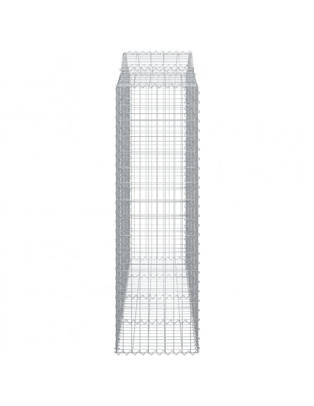 Cesti Gabbioni ad Arco 2 pz 200x50x160/180 cm Ferro Zincato
