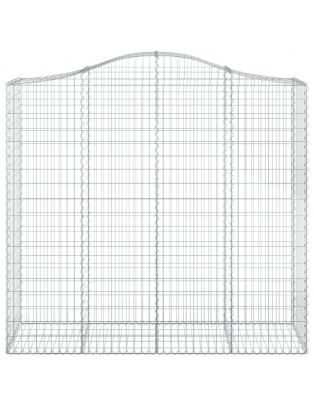 Cesti Gabbioni ad Arco 15 pz 200x50x180/200 cm Ferro Zincato