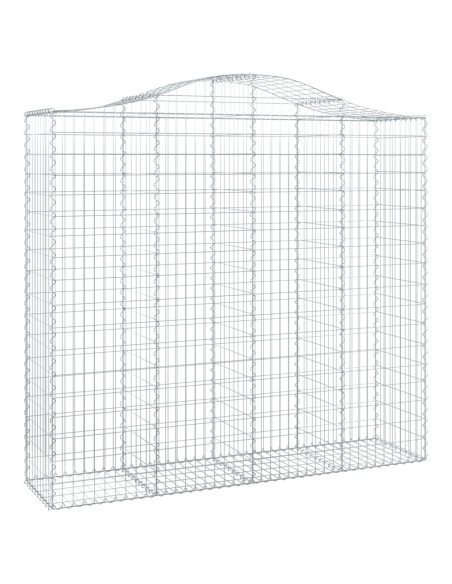 Cesti Gabbioni ad Arco 5 pz 200x50x180/200 cm Ferro Zincato