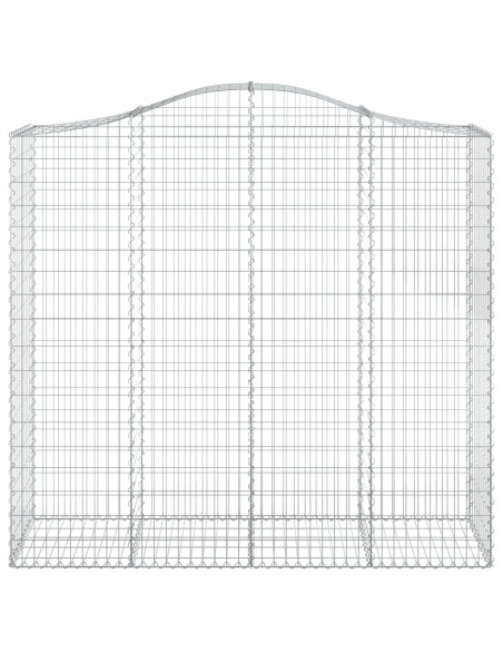 Cesti Gabbioni ad Arco 5 pz 200x50x180/200 cm Ferro Zincato