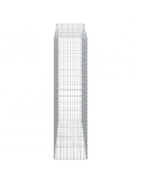 Cesti Gabbioni ad Arco 5 pz 200x50x180/200 cm Ferro Zincato