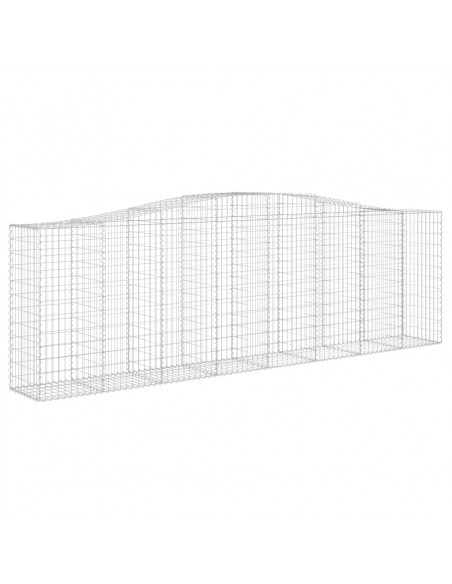 Cesti Gabbioni ad Arco 5 pz 400x50x120/140 cm Ferro Zincato
