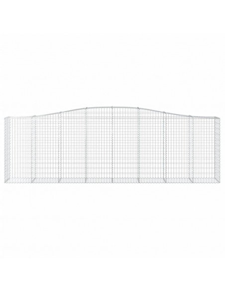 Cesti Gabbioni ad Arco 5 pz 400x50x120/140 cm Ferro Zincato