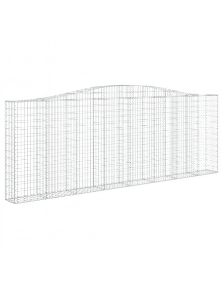 Cesti Gabbioni ad Arco 5 pz 400x30x140/160 cm Ferro Zincato