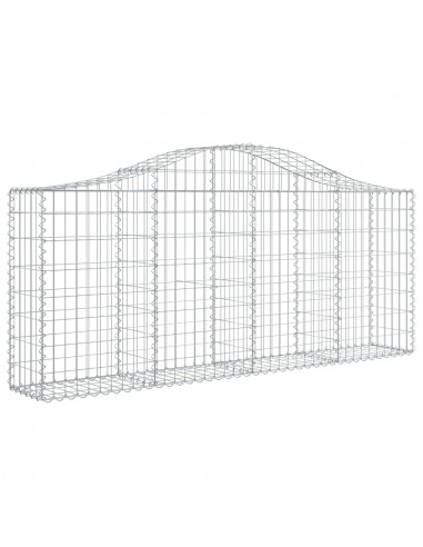 Cesti Gabbioni ad Arco 30 pz 200x30x80/100 cm Ferro Zincato