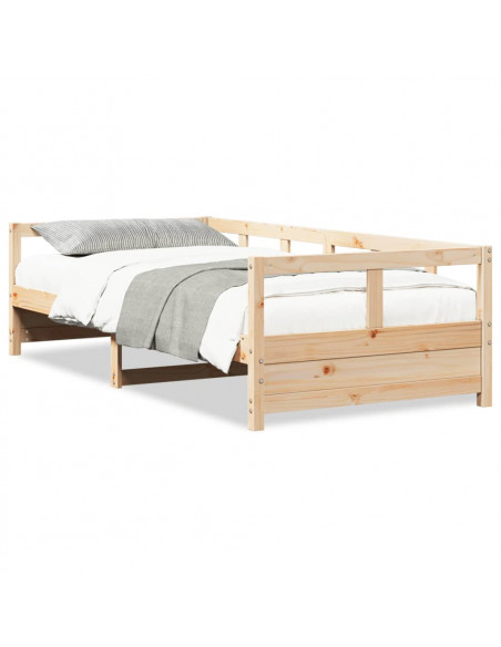 Dormeuse Naturale 80x200 cm in Legno Massello di Pino