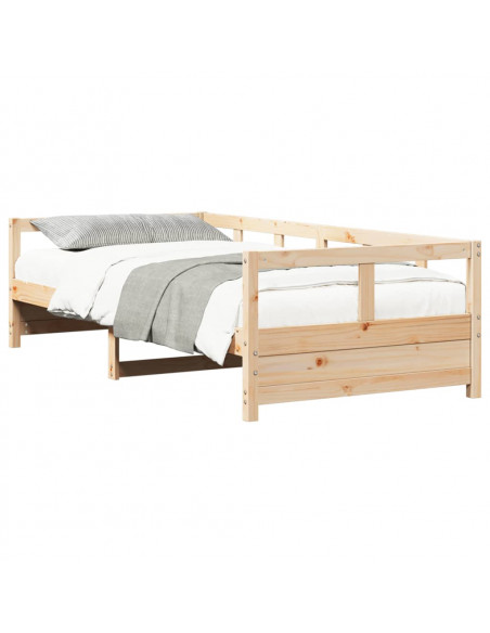 Dormeuse Naturale 80x200 cm in Legno Massello di Pino