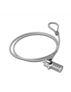 Ewent EW1241 cavo di sicurezza Argento 1,5 m 2