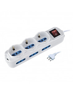 Ewent EW3928 prolunghe e multiple 1,5 m 9 presa(e) AC Interno Bianco
