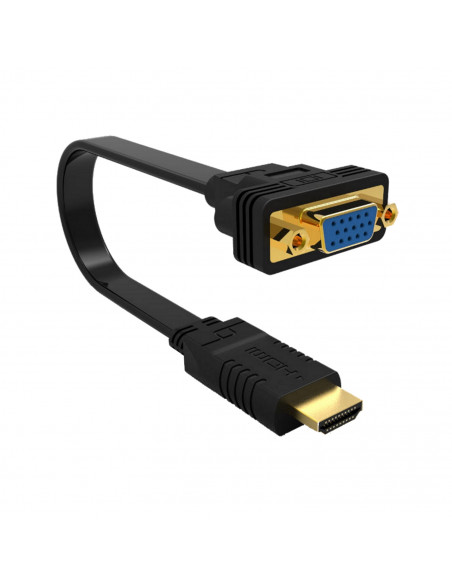 Ewent EW9869 cavo e adattatore video 0,15 m HDMI tipo A (Standard) VGA (D-Sub) Nero