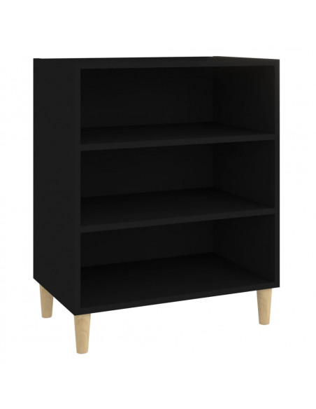 Credenza Nera 57x35x70 cm in Legno Multistrato