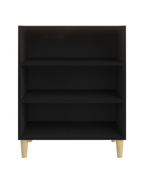 Credenza Nera 57x35x70 cm in Legno Multistrato