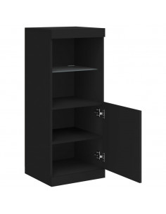 Credenza con Luci LED Nera 41x37x100 cm 2