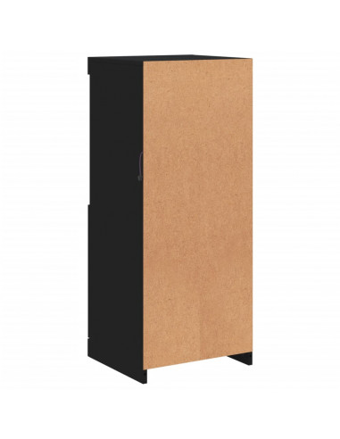 Credenza con Luci LED Nera 41x37x100 cm