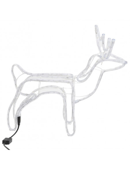 Figure Natalizie Renne Bianco Caldo 60x30x60 cm