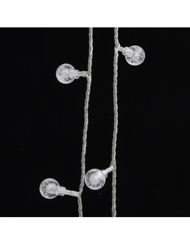 Filo di Luci Sferiche 20m 200 LED Bianco Caldo 8 Funzioni