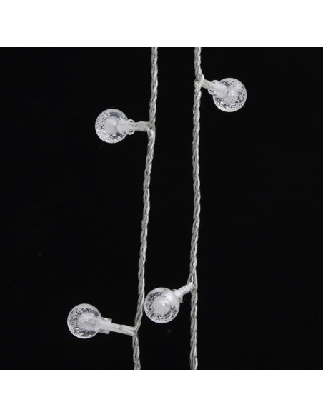 Filo di Luci Sferiche 20m 200 LED Bianco Caldo 8 Funzioni