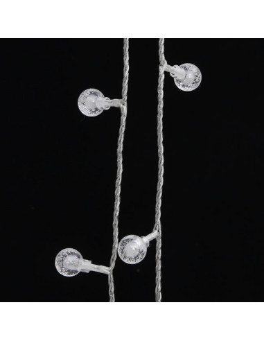 Filo Luci Fatate Sferiche 40m 400 LED Bianco Caldo 8 Funzioni