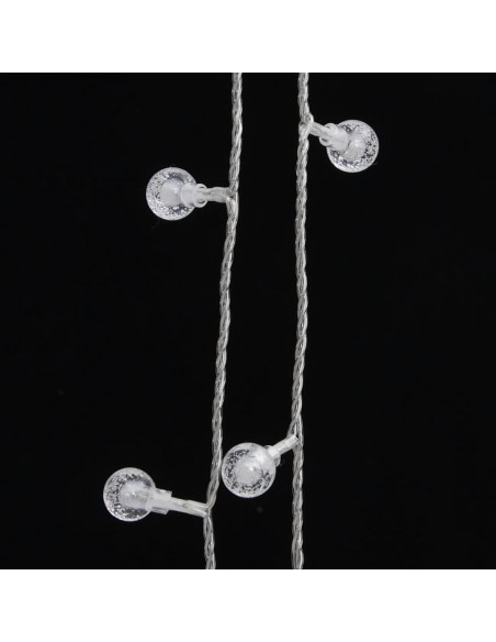 Filo Luci Fatate Sferiche 40m 400 LED Bianco Caldo 8 Funzioni