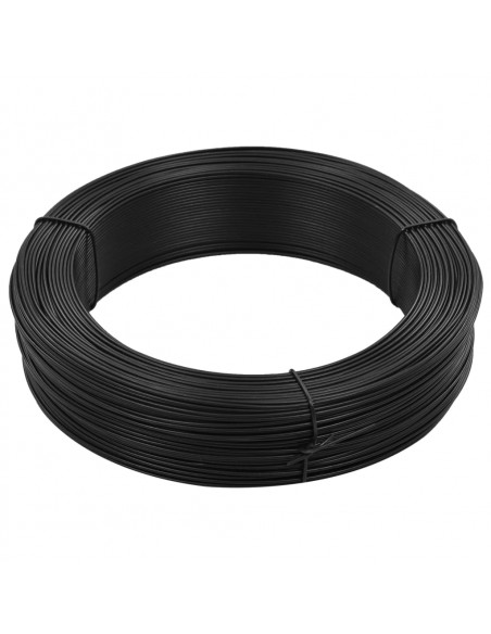 Filo per Recinzioni 250 m 0,9/1,4 mm in Acciaio Antracite