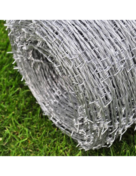 Filo spinato galvanizzato per recinzioni metalliche, recinti