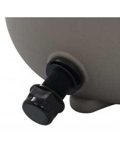 Filtro a Sabbia per Piscine Valvola a 4 Posizioni Grigio 350 mm