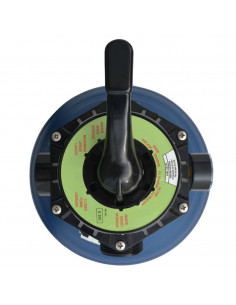 Filtro a Sabbia per Piscine Valvola a 6 Posizioni Blu 460 mm 2