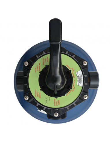 Filtro a Sabbia per Piscine Valvola a 6 Posizioni Blu 460 mm