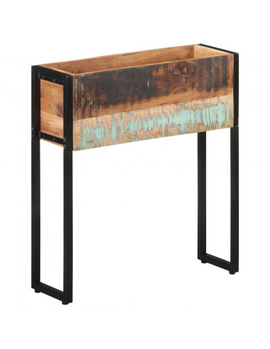 Fioriera 60x20x68 cm in Legno Massello di Recupero