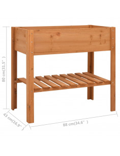 Fioriera 88x43x80 cm in Legno di Abete 2