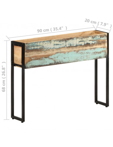 Fioriera 90x20x68 cm in Legno Massello di Recupero