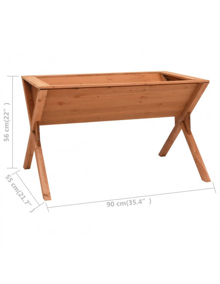 Fioriera 90x55x56 cm in Legno di Abete