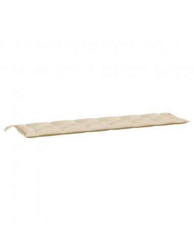 Cuscini Panca da Giardino 2pz Beige 200x50x7cm Tessuto Oxford