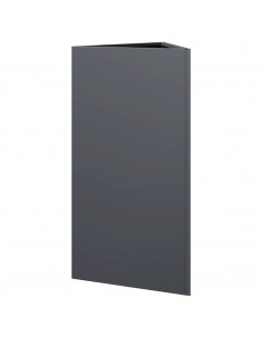 Fioriera Antracite Triangolare 40x34,5x70 cm in Acciaio 2