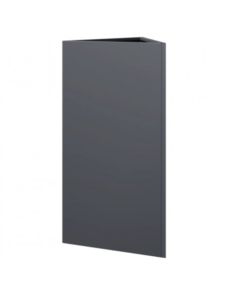 Fioriera Antracite Triangolare 40x34,5x70 cm in Acciaio