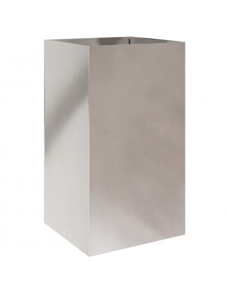 Fioriera Argento 42x38x75 cm in Acciaio Inox