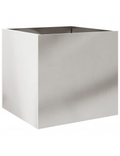 Fioriera Argento 42x40x39 cm in Acciaio Inox 2