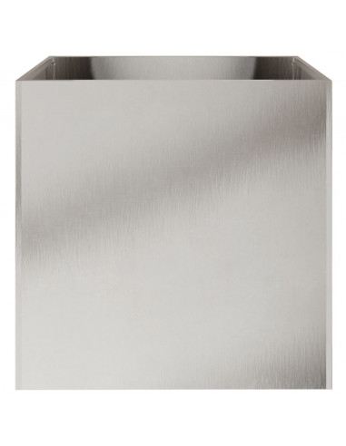 Fioriera Argento 49x47x46 cm in Acciaio Inox