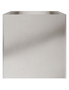 Fioriera Argento 62x40x39 cm in Acciaio Inox