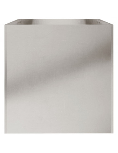Fioriera Argento 62x40x39 cm in Acciaio Inox