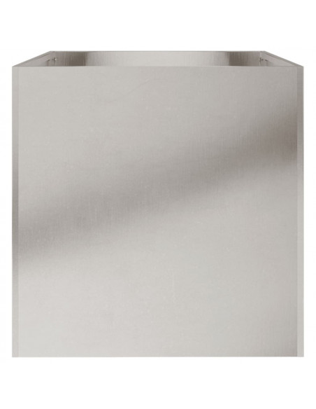 Fioriera Argento 62x40x39 cm in Acciaio Inox