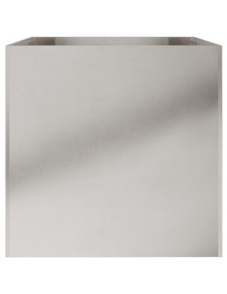 Fioriera Argento 62x47x46 cm in Acciaio Inox