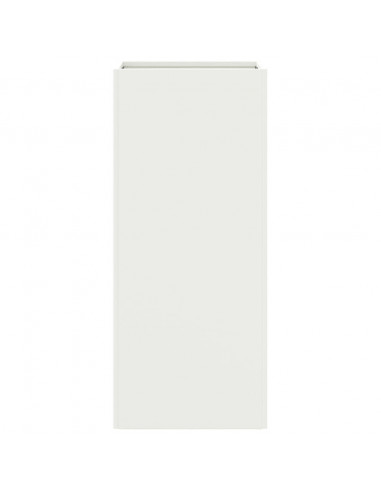 Fioriera Bianca 32x27,5x75 cm in Acciaio Laminato a Freddo