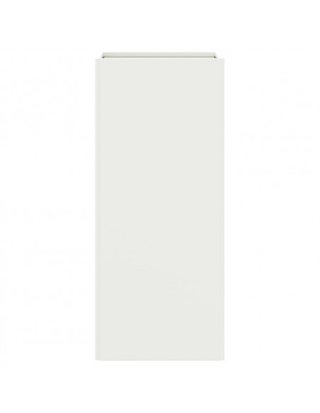 Fioriera Bianca 32x27,5x75 cm in Acciaio Laminato a Freddo