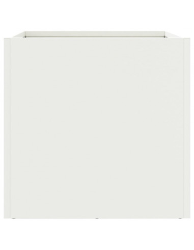 Fioriera Bianca 32x30x29 cm in Acciaio