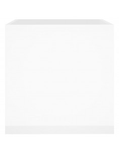 Fioriera Bianco Lucido 40x40x40 cm in Legno Multistrato 2