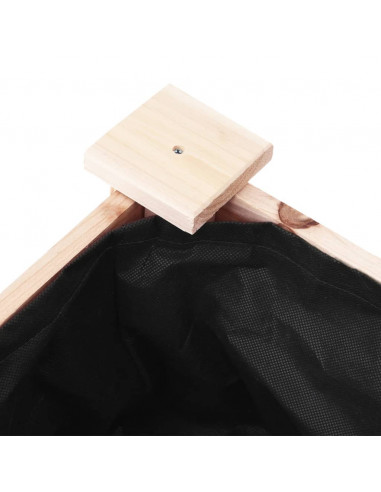 Fioriera con Fodera 118x59x76 cm Legno Massello di Abete