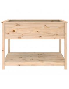 Fioriera con Mensola 111,5x111,5x81cm in Legno Massello di Pino